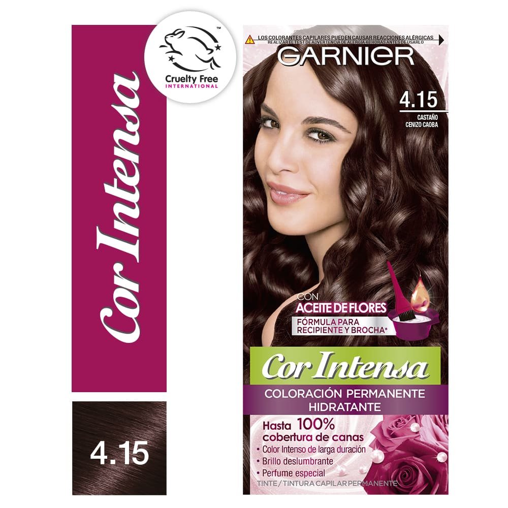 Tinte para cabello Cor Intensa número 415 de Garnier.