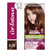 Caja de producto Garnier Cor Intensa, tono 675.
