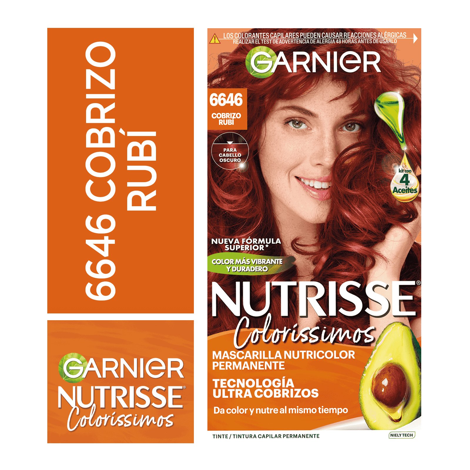 Tono 6646 Cobrizo Rubi Colorissimo Nutrisse