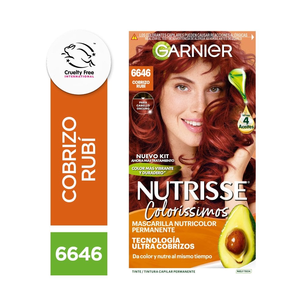 Tintura Nutrisse de Garnier tono 6646