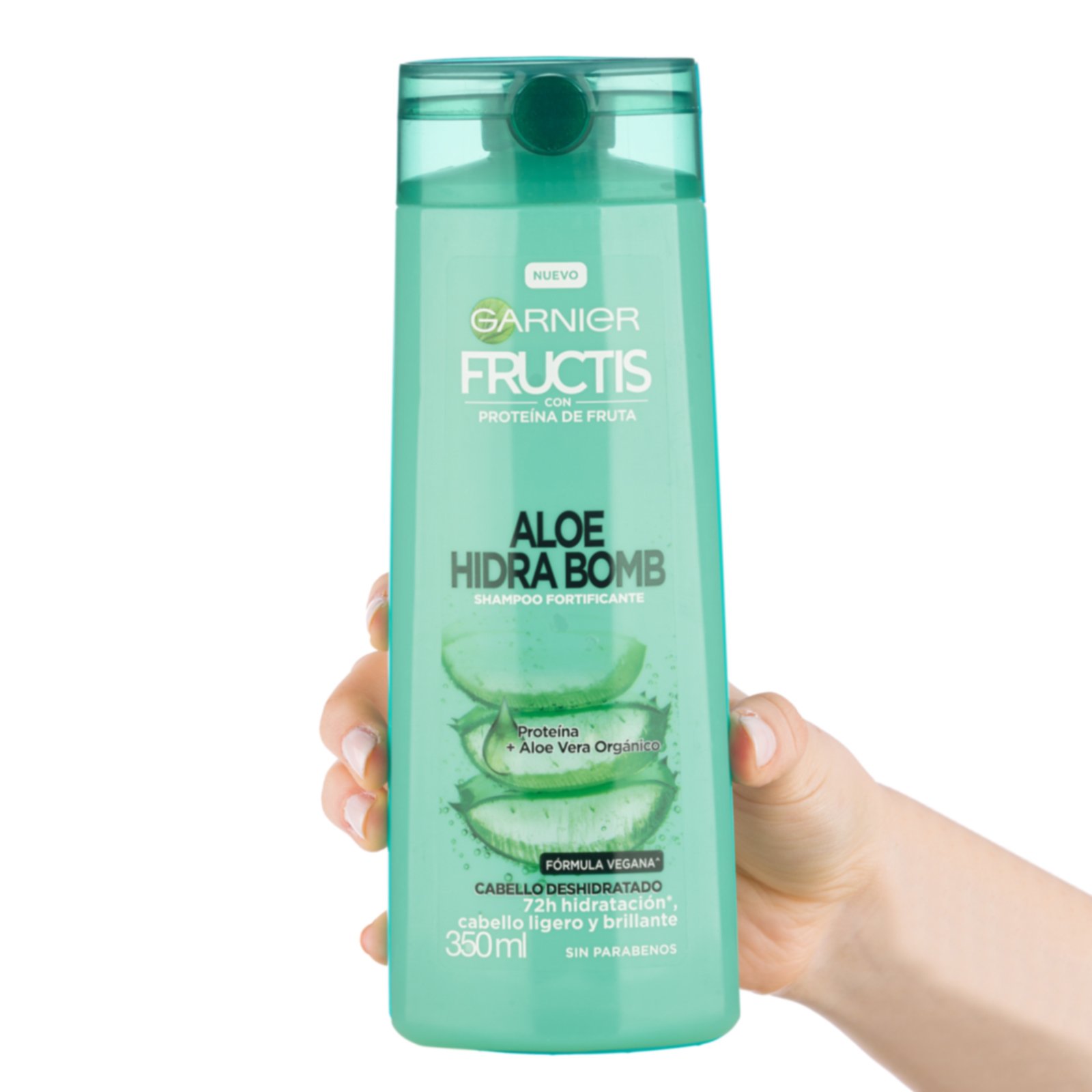 Champú de 350ml Garnier Fructis Aloe Hidra Bomb.