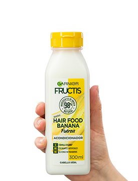 Acondicionador de banana Fructis Hair Food Garnier.