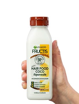 Acondicionador Coco Fructis Hair Food Garnier.