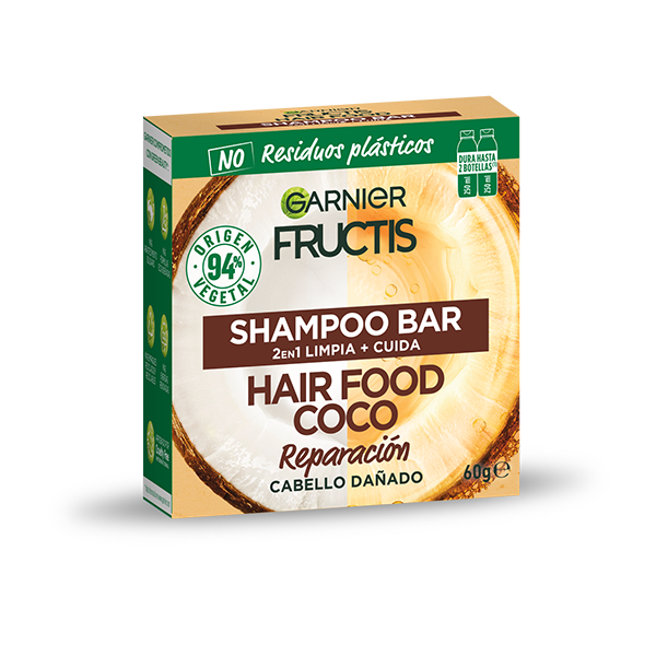 Shampoo Sólido Coco Fructis Hair Food Garnier Argentina