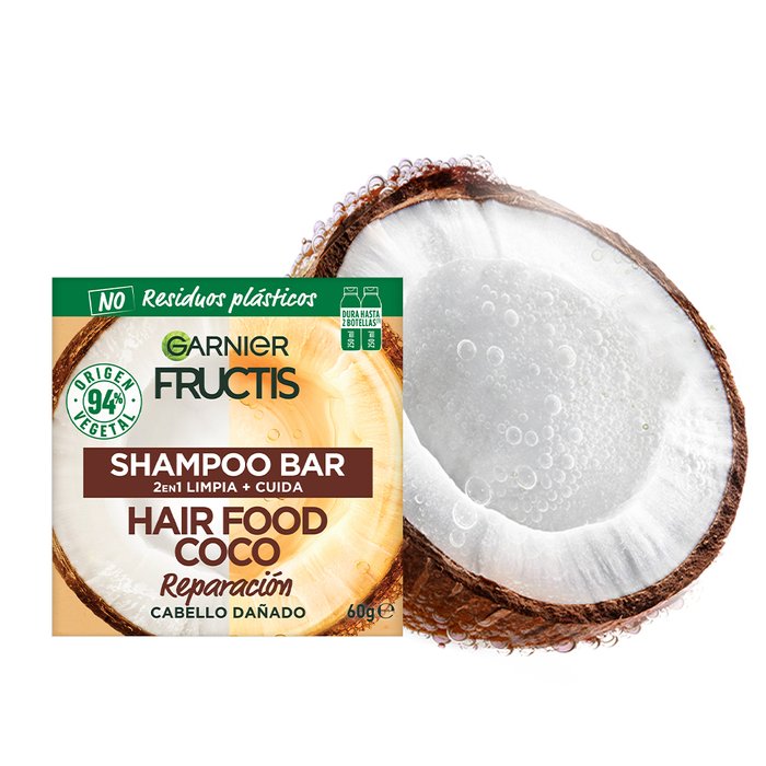 Shampoo Sólido Coco Fructis Hair Food Garnier Argentina