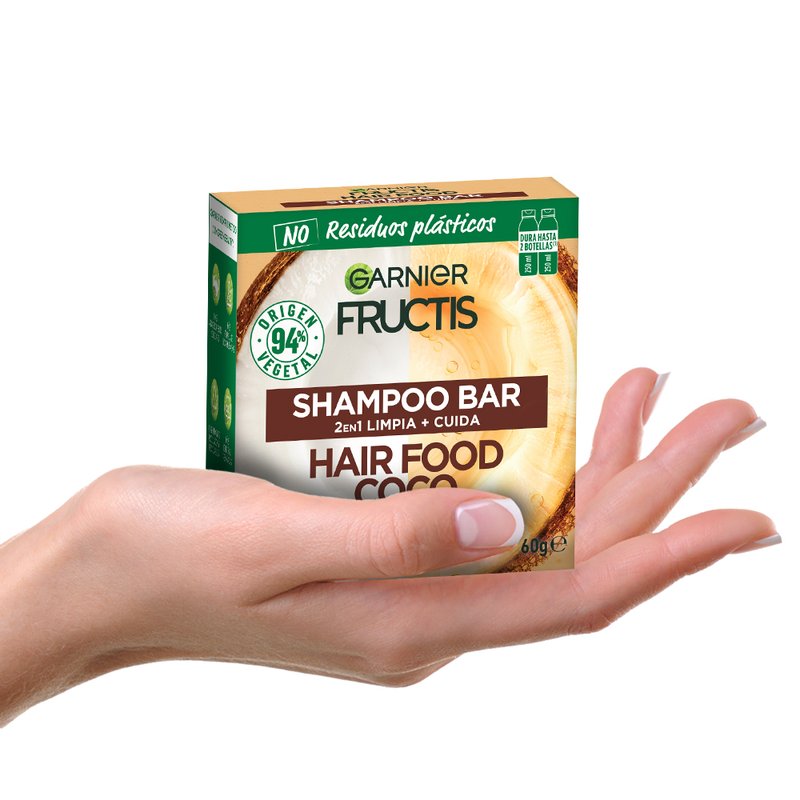 Shampoo Sólido Coco Fructis Hair Food Garnier Argentina