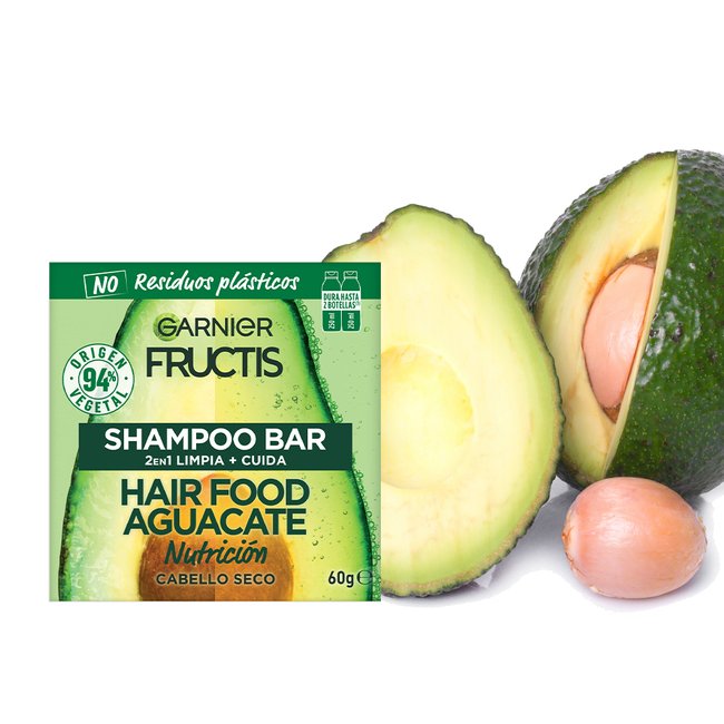 Shampoo Sólido Palta Fructis Hair Food Garnier Argentina