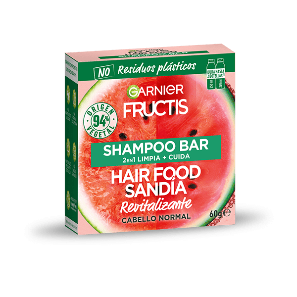 Shampoo Sólido Sandía Fructis Hair Food Garnier Argentina