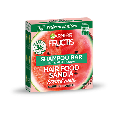 Champú sólido de sandía Garnier Hair Food.