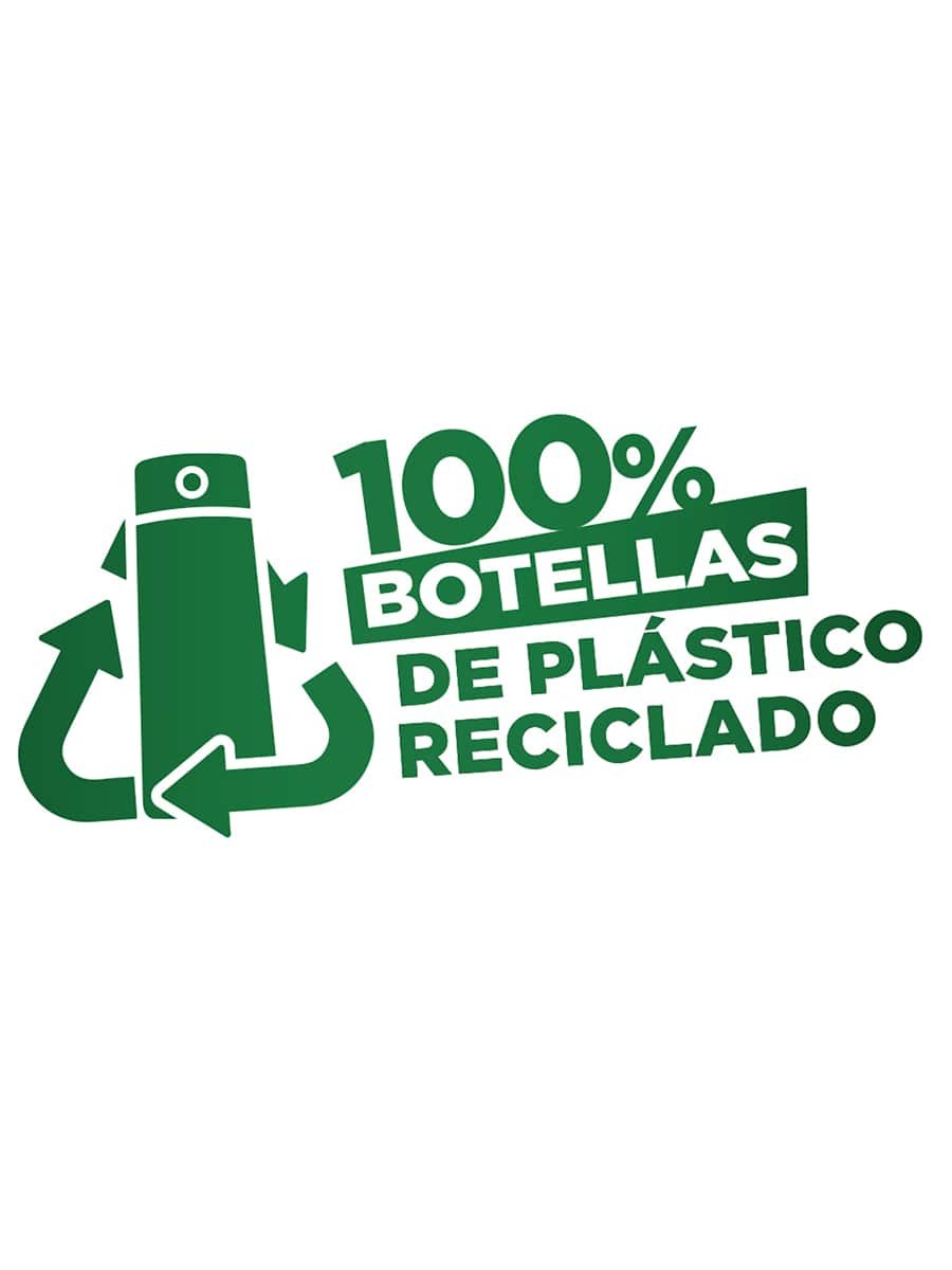 botella de plastico reciclado