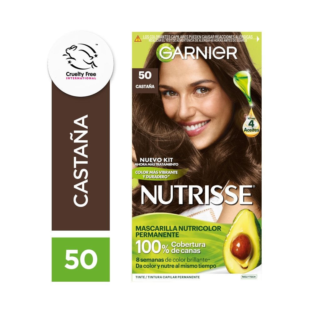 Tintura Nutrisse de Garnier tono 50 Castaño