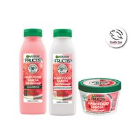 Kit Fructis Hair Food con extracto de sandía para revitalización.