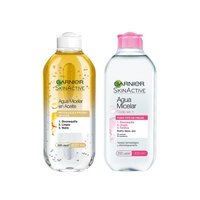 Kit doble limpieza facial de Garnier.